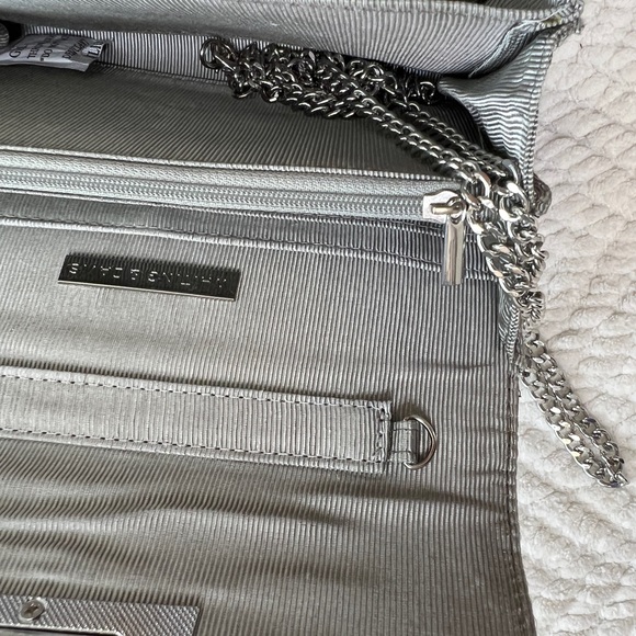 NEW Whiting & Davis Silver Chainmail Clutch Purse with Twist Lock